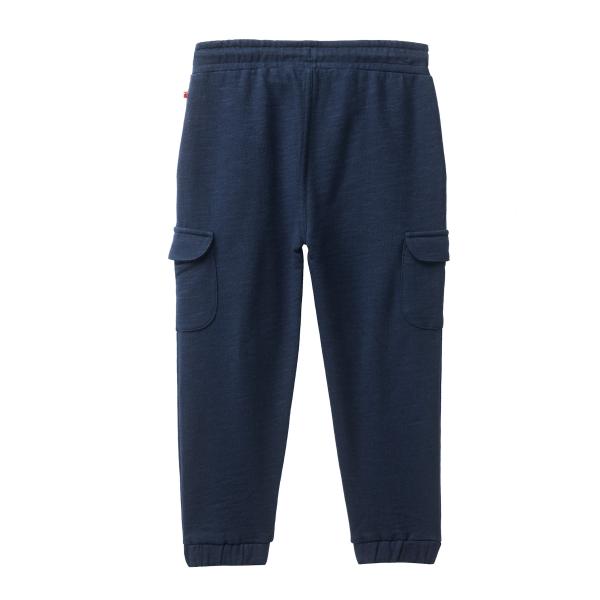 People Wear Organic Sweat-Cargohose dunkelblau 100% Bio-Baumwolle